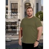 image:imageCOOFANDY Mens Short Sleeve TShirts Crew Neck Casual Summer T Shirts 13 Pack Basic Tee ShirtC BlackNavy BlueArmy Green 3 Pack