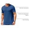 image:imageCOOFANDY Mens Short Sleeve TShirts Crew Neck Casual Summer T Shirts 13 Pack Basic Tee ShirtC BlackNavy BlueWhite 3 Pack