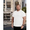 image:imageCOOFANDY Mens Short Sleeve TShirts Crew Neck Casual Summer T Shirts 13 Pack Basic Tee ShirtC White 3 Pack