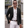 image:imageCOOFANDY Mens Smart Wash Blazer Regular Fit Cotton Sport Coat Casual Suit JacketBlack