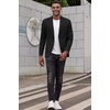 image:imageCOOFANDY Mens Smart Wash Blazer Regular Fit Cotton Sport Coat Casual Suit JacketBlack