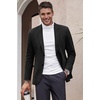 image:imageCOOFANDY Mens Smart Wash Blazer Regular Fit Cotton Sport Coat Casual Suit JacketBlack
