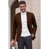 image:imageCOOFANDY Mens Smart Wash Blazer Regular Fit Cotton Sport Coat Casual Suit JacketBrown