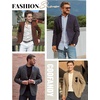 image:imageCOOFANDY Mens Smart Wash Blazer Regular Fit Cotton Sport Coat Casual Suit JacketBrown
