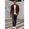 image:imageCOOFANDY Mens Smart Wash Blazer Regular Fit Cotton Sport Coat Casual Suit JacketBrown