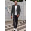 image:imageCOOFANDY Mens Smart Wash Blazer Regular Fit Cotton Sport Coat Casual Suit JacketDark Grey