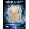 image:imageCOOFANDY Mens Smart Wash Blazer Regular Fit Cotton Sport Coat Casual Suit JacketKhaki