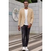 image:imageCOOFANDY Mens Smart Wash Blazer Regular Fit Cotton Sport Coat Casual Suit JacketKhaki