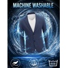 image:imageCOOFANDY Mens Smart Wash Blazer Regular Fit Cotton Sport Coat Casual Suit JacketNavy Blue