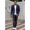 image:imageCOOFANDY Mens Smart Wash Blazer Regular Fit Cotton Sport Coat Casual Suit JacketNavy Blue