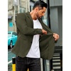 image:imageCOOFANDY Mens Sport Coat Casual Slim Fit Blazer Jacket Lightweight Two Button Suit JacketsArmy Green