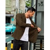 image:imageCOOFANDY Mens Sport Coat Casual Slim Fit Blazer Jacket Lightweight Two Button Suit JacketsBrown