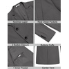 image:imageCOOFANDY Mens Sport Coat Casual Slim Fit Blazer Jacket Lightweight Two Button Suit JacketsDark Grey