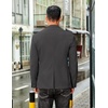 image:imageCOOFANDY Mens Sport Coat Casual Slim Fit Blazer Jacket Lightweight Two Button Suit JacketsDark Grey