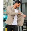 image:imageCOOFANDY Mens Sport Coat Casual Slim Fit Blazer Jacket Lightweight Two Button Suit JacketsKhaki
