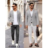 image:imageCOOFANDY Mens Sport Coat Casual Slim Fit Blazer Jacket Lightweight Two Button Suit JacketsLight Grey