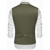 image:imageCOOFANDY Mens Suit Vests Slim Fit Waistcoat Notch Lapel Casual Formal VestArmy Green