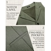 image:imageCOOFANDY Mens Suit Vests Slim Fit Waistcoat Notch Lapel Casual Formal VestArmy Green