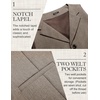 image:imageCOOFANDY Mens Suit Vests Slim Fit Waistcoat Notch Lapel Casual Formal VestBrown