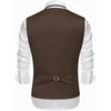 image:imageCOOFANDY Mens Suit Vests Slim Fit Waistcoat Notch Lapel Casual Formal VestBrown