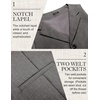 image:imageCOOFANDY Mens Suit Vests Slim Fit Waistcoat Notch Lapel Casual Formal VestDark Charcoal