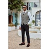 image:imageCOOFANDY Mens Suit Vests Slim Fit Waistcoat Notch Lapel Casual Formal VestGray