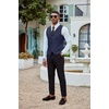 image:imageCOOFANDY Mens Suit Vests Slim Fit Waistcoat Notch Lapel Casual Formal VestNavy Blue