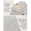 image:imageCOOFANDY Mens Suit Vests Slim Fit Waistcoat Notch Lapel Casual Formal VestPastel Gray