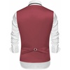 image:imageCOOFANDY Mens Suit Vests Slim Fit Waistcoat Notch Lapel Casual Formal VestRed
