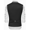 image:imageCOOFANDY Mens Suit Vests Slim Fit Waistcoat Notch Lapel Casual Formal VestSolid Color  Black