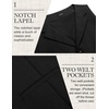 image:imageCOOFANDY Mens Suit Vests Slim Fit Waistcoat Notch Lapel Casual Formal VestSolid Color  Black