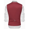 image:imageCOOFANDY Mens Suit Vests Slim Fit Waistcoat Notch Lapel Casual Formal VestWine Red