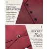 image:imageCOOFANDY Mens Suit Vests Slim Fit Waistcoat Notch Lapel Casual Formal VestWine Red