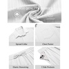 image:imageCOOFANDY Mens Summer Beach Outfits 2 Piece Short Sets Shirts and Shorts Vacation Texture Linen Sets for MenWhite