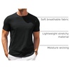 image:imageCOOFANDY Mens T Shirt Short Sleeve Classic Crew Neck TShirt Casual Summer Basic Tee ShirtsAll Black