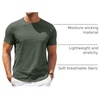 image:imageCOOFANDY Mens T Shirt Short Sleeve Classic Crew Neck TShirt Casual Summer Basic Tee ShirtsArmy Green