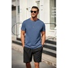 image:imageCOOFANDY Mens T Shirt Short Sleeve Classic Crew Neck TShirt Casual Summer Basic Tee ShirtsBlue