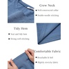 image:imageCOOFANDY Mens T Shirt Short Sleeve Classic Crew Neck TShirt Casual Summer Basic Tee ShirtsBlue