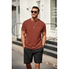 image:imageCOOFANDY Mens T Shirt Short Sleeve Classic Crew Neck TShirt Casual Summer Basic Tee ShirtsCaramel