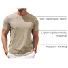 image:imageCOOFANDY Mens T Shirt Short Sleeve Classic Crew Neck TShirt Casual Summer Basic Tee ShirtsKhaki