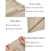 image:imageCOOFANDY Mens T Shirt Short Sleeve Classic Crew Neck TShirt Casual Summer Basic Tee ShirtsKhaki