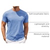 image:imageCOOFANDY Mens T Shirt Short Sleeve Classic Crew Neck TShirt Casual Summer Basic Tee ShirtsLight Blue
