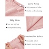 image:imageCOOFANDY Mens T Shirt Short Sleeve Classic Crew Neck TShirt Casual Summer Basic Tee ShirtsLight Pink