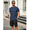 image:imageCOOFANDY Mens T Shirt Short Sleeve Classic Crew Neck TShirt Casual Summer Basic Tee ShirtsNavy Blue