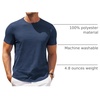 image:imageCOOFANDY Mens T Shirt Short Sleeve Classic Crew Neck TShirt Casual Summer Basic Tee ShirtsNavy Blue