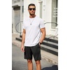 image:imageCOOFANDY Mens T Shirt Short Sleeve Classic Crew Neck TShirt Casual Summer Basic Tee ShirtsWhite