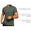 image:imageCOOFANDY Mens T Shirt Short Sleeve Classic Crew Neck TShirt Casual Summer Basic Tee ShirtsYblackArmy GreenBlue3 Pack