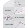image:imageCOOFANDY Mens T Shirt Short Sleeve Classic Crew Neck TShirt Casual Summer Basic Tee ShirtsYblackWhite2 Pack