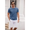 image:imageCOOFANDY Mens T Shirt Short Sleeve Classic Crew Neck TShirt Casual Summer Basic Tee ShirtsYblackWhiteBlue3 Pack