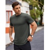 image:imageCOOFANDY Mens T Shirts Casual Short Sleeve Cotton Tee Shirts Hipster Hip Hop Longline TShirt Basic Summer Tops3 Pack Black Dark Grey  Grey